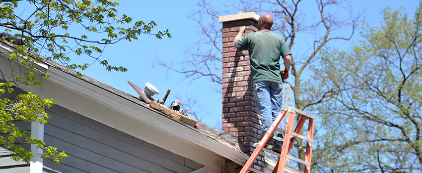 Vinyl and PVC Chimney Flashing Installation in Willowbrook, NY